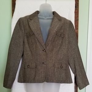 Brown tweed business jacket